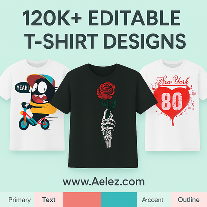 120,000+ Editable T-Shirt Designs