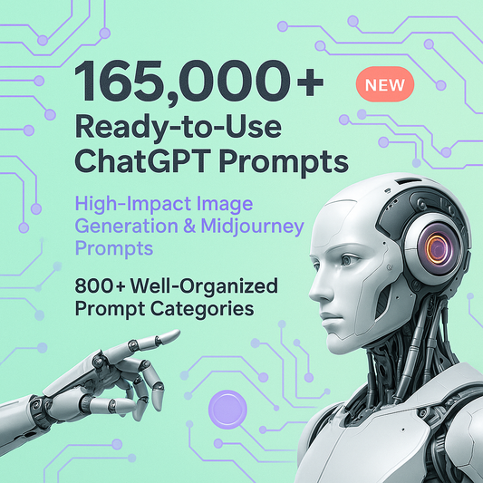 +165,000 ChatGPT Prompts in 800 Categories